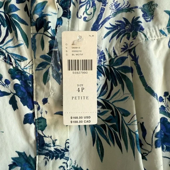 Anthropologie Lucienne Floral Belted Jumpsuit Cottagecore Coastal Euro Summer - Picture 6 of 7